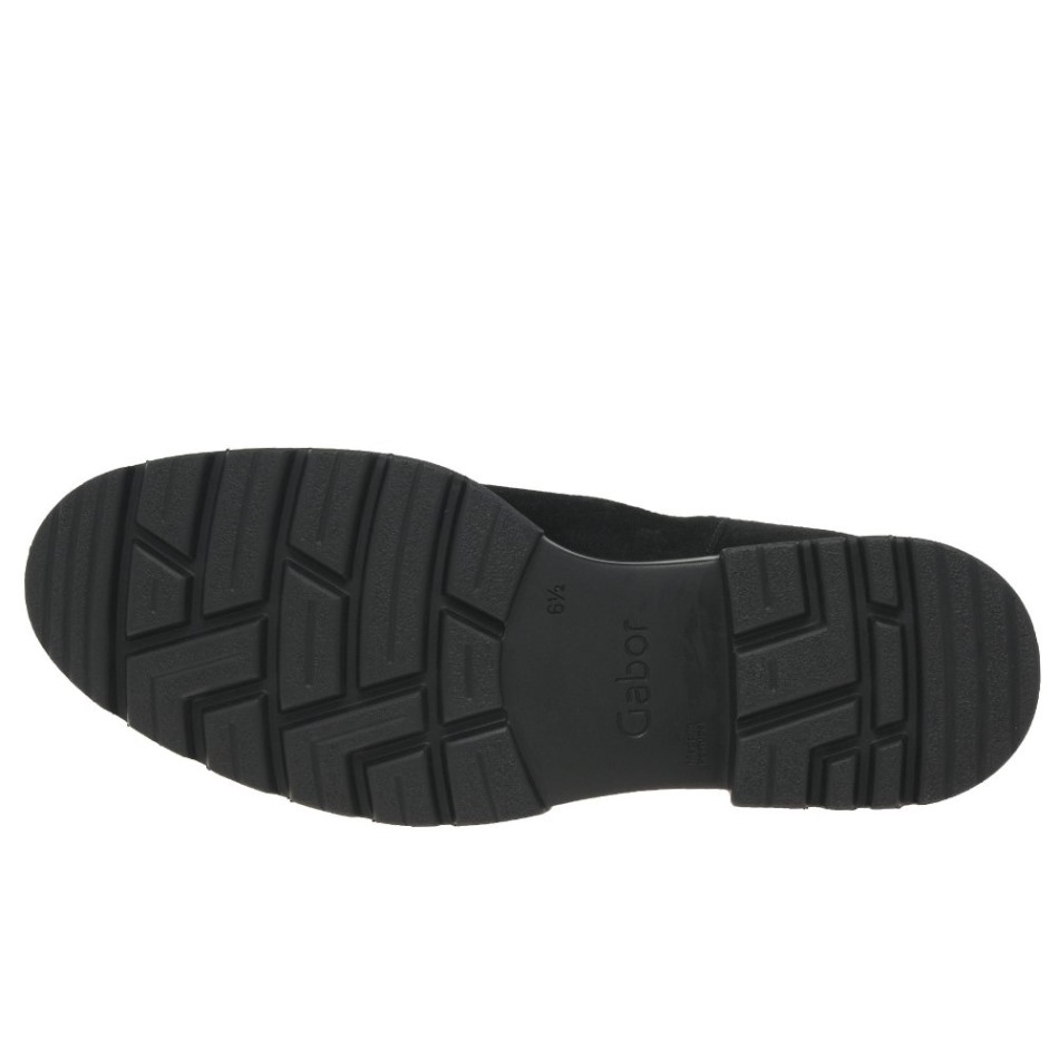 Babel Bottes Chelsea Pour Femmes En Daim Noir Gabor | Exclusif